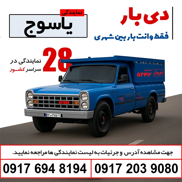 باربری وانت بار یاسوج دی بار وانت