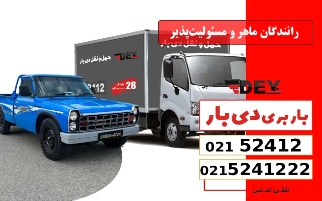 رانندگان ماهر و مسئولیت‌پذیر با وانت در امامزاده یحیی دی بار